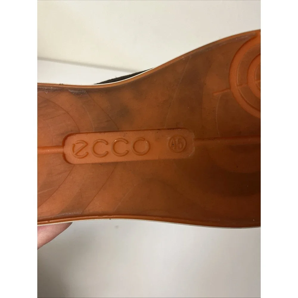 Ecco Shoes Men's 45‎ 11-11.5 Boat Lace Up Brown Suede Leather Casual
